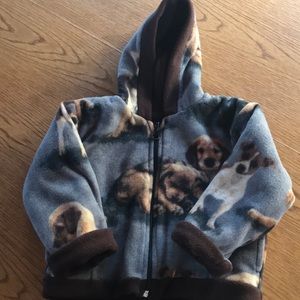 Toddler reversible fleece jacket